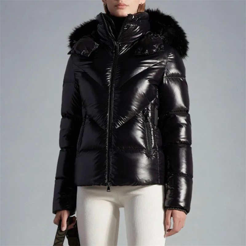 

Женская зимняя куртка, новинка 2023, корейская модная стеганая приталенная пуховая куртка с капюшоном y2k, пальто с перьями, ветрозащитное и теплое плотное пальто