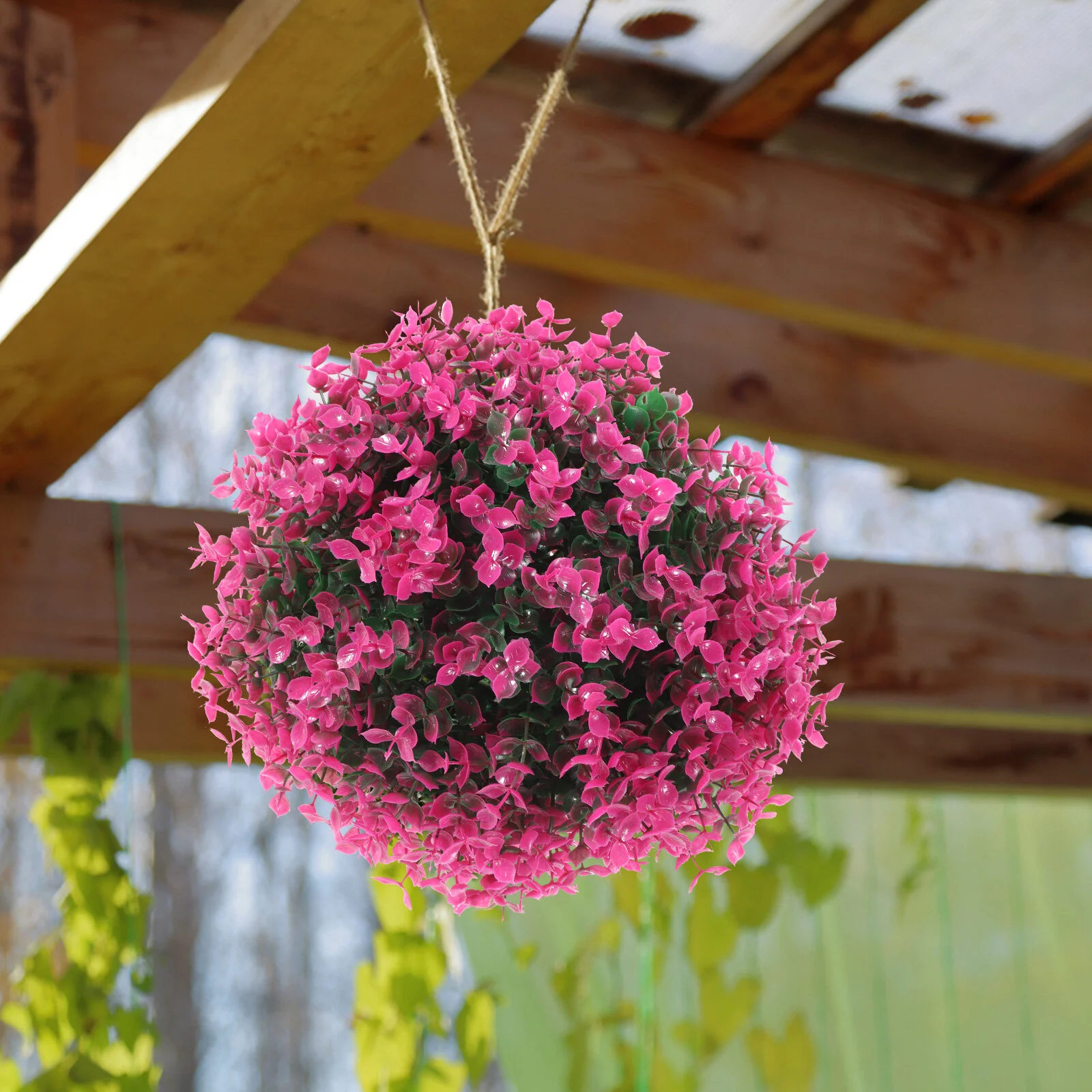 

Colorful Decor Pendant Green Leaf Decorative Balls Plants Artificial Topiary Purple Plastic Simulated Simulation Grass