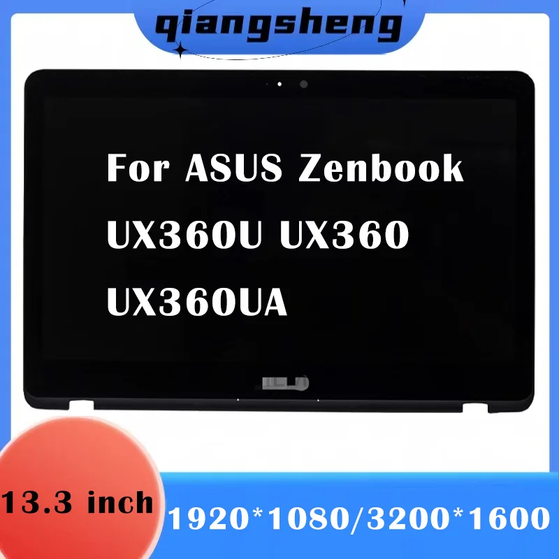 Сенсорный ЖК-экран для ноутбука ASUS Zenbook UX360U UX360 UX360UA FHD QHD 13,3 дюйма, сенсорная панель в сборе, новая Замена