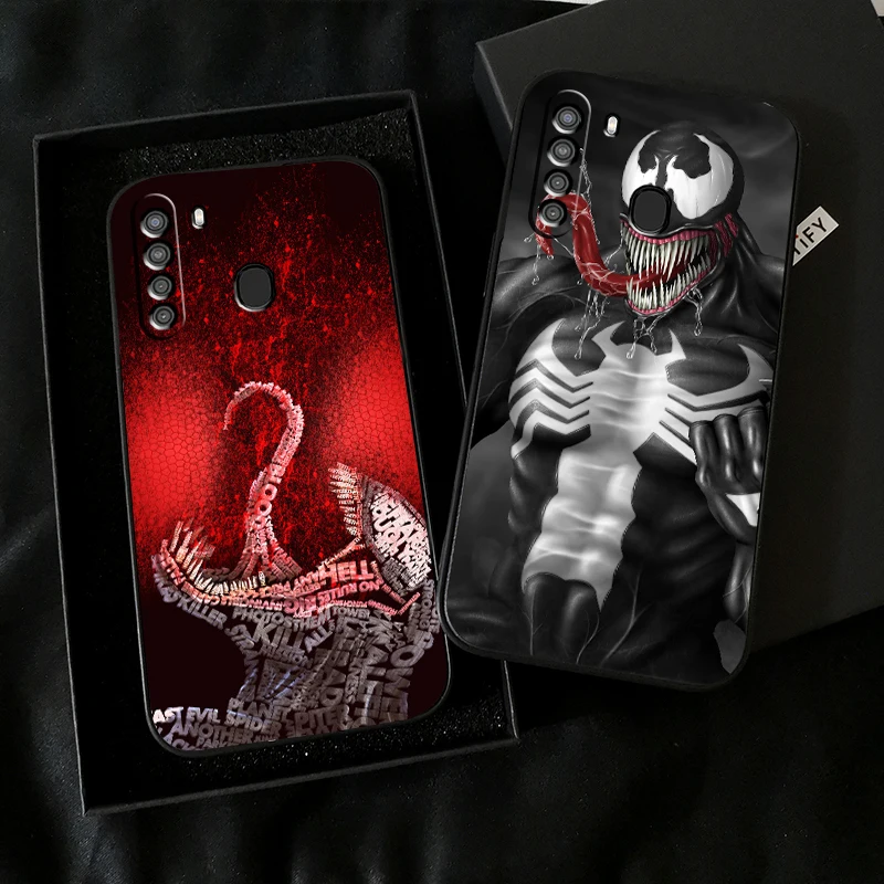 

Marvel Venom COOL Phone Case For Samsung Galaxy A01 A02 A10 A10S A20 A22 A31 4G 5G Carcasa Silicone Cover Liquid Silicon Soft