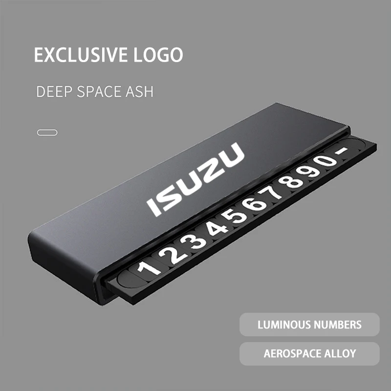 Автомобильная металлическая Временная парковочная фототабличка с номером для