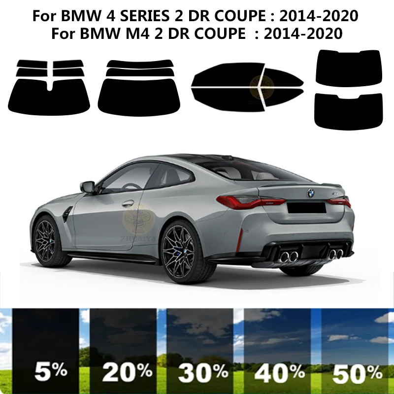 

Нанокерамическая Автомобильная УФ-пленка Precut для окон, автомобильная оконная пленка для BMW M4 F82 2 DR COUPE 2014-2020