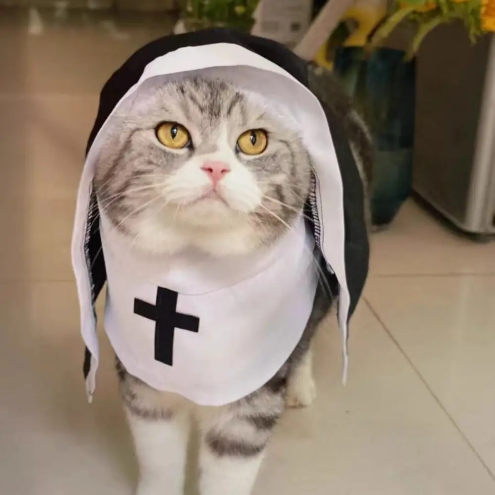 Кошка щенок плащ монахини для ролевых игр дышащие костюмы кошек на Хэллоуин