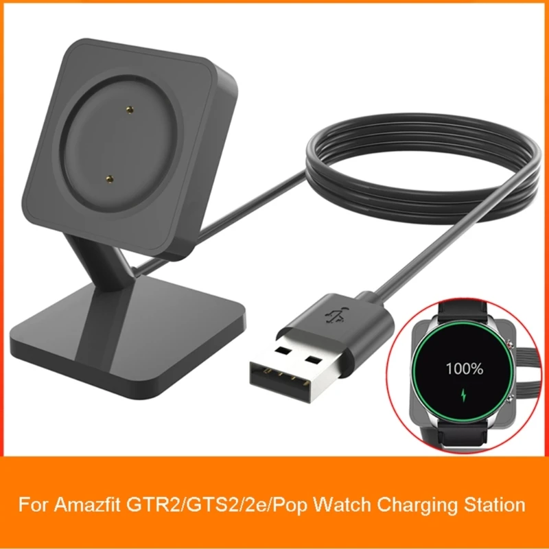 

Smartwatch Magnetic Charger Dock Cord Bracket-Suitable For Amazfit GTR2/GTS2/2e/Pop USB Charging Cable Holder Power Adapter Base