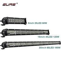 car light bar double row led spotlights headlights offroad beam for jeep wrangler lada gas grille license plate lamp work light