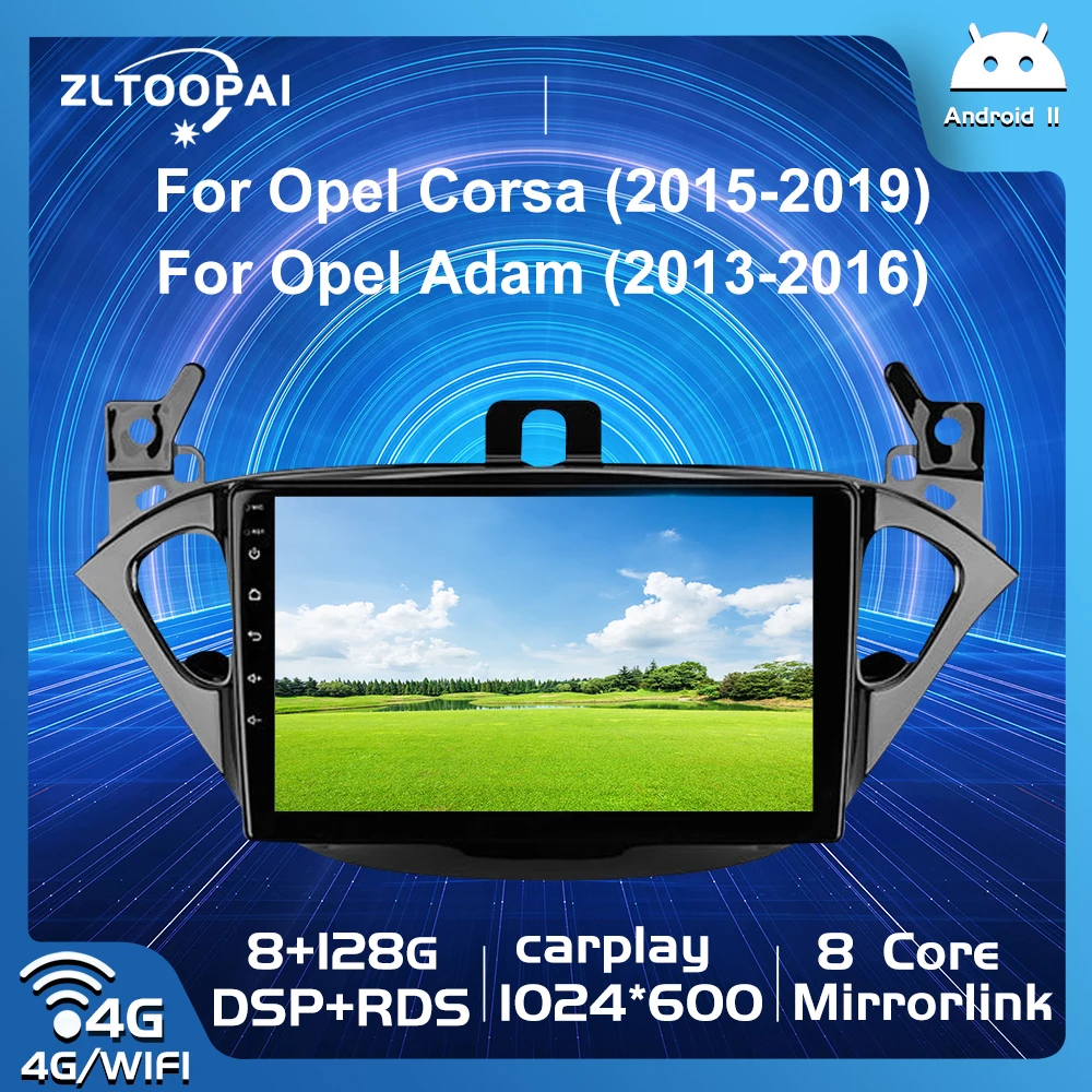 

Zltoopai Android 11 Авто Радио для Opel Corsa 2015-2019 Adam 2013-2016 автомобильный мультимедийный плеер GPS Навигация стерео плеер