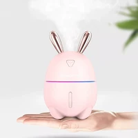 300ml air humidifier cute rabbit usb aroma essential oil diffuser colorful night light car office air purifier mini mist maker