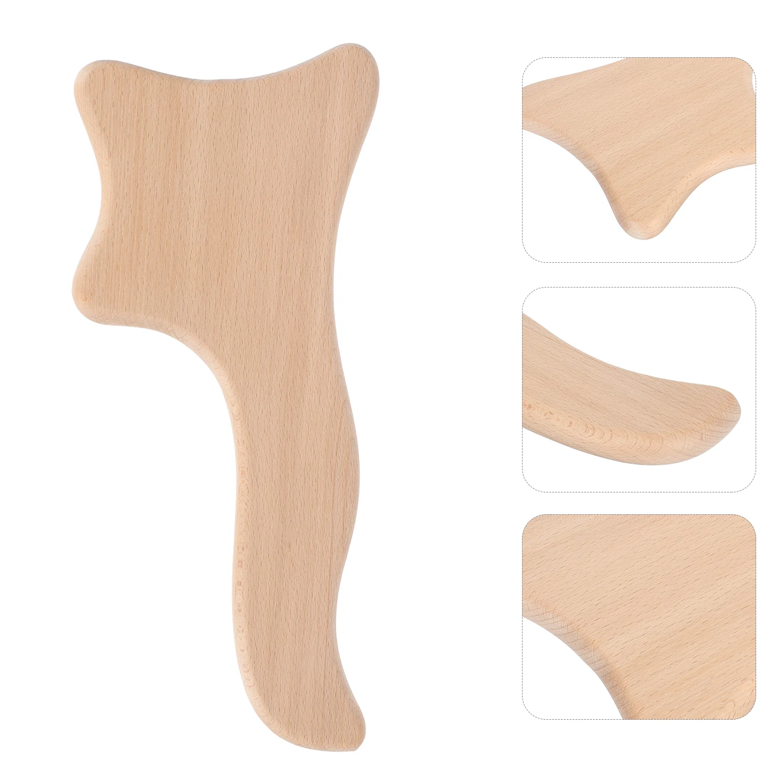 

1Pc Wood Back Board Body Board Scraping Board (Wood Color)