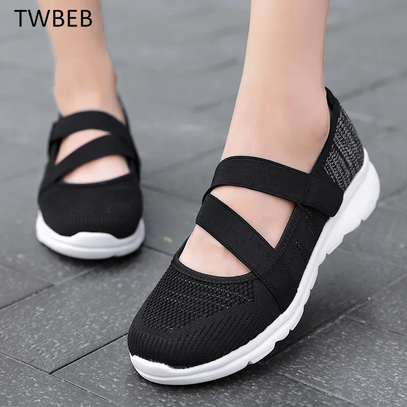 

Fashion Women Platform Shoes 2022 New Spring Autumn Flat Woman Shoes Woman Breathable Mesh Casual Sneakers Zapatos De Mujer
