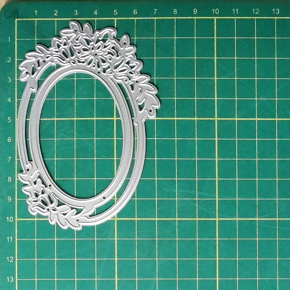 Кружевная овальная эллиптическая рамка металлические Вырубные штампы сделай
