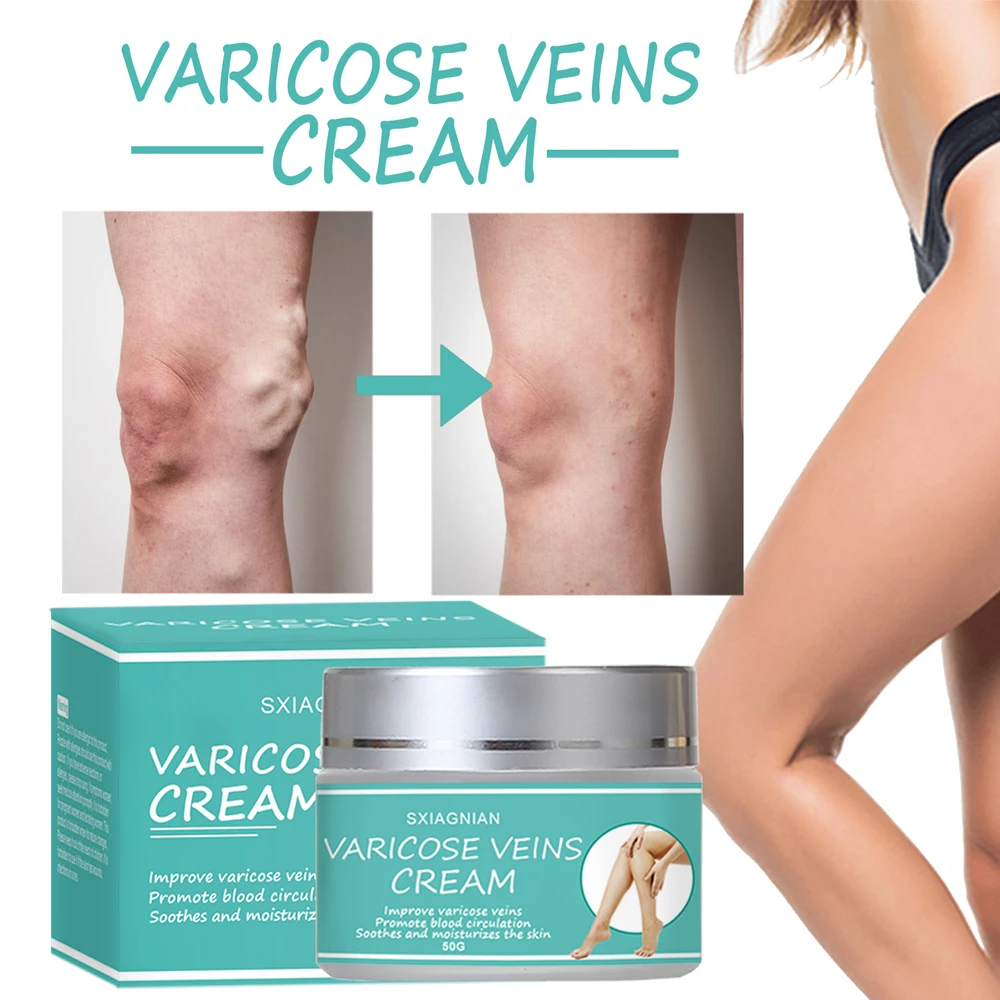

50ml Varicose Vein Ointment Relieve Pain Bulging Legs Red Blood Streak Repair Vein Herbal Antibacterial Safflower Body Cream