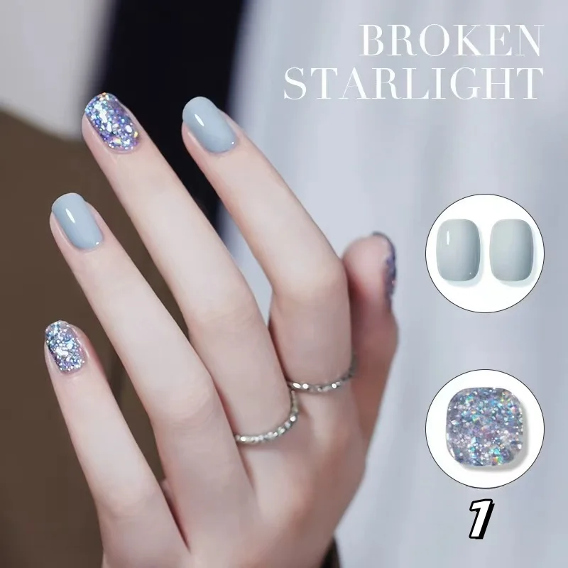 12 мл алмазный звездный свет гель-лак для ногтей цветной блестящий с блестками