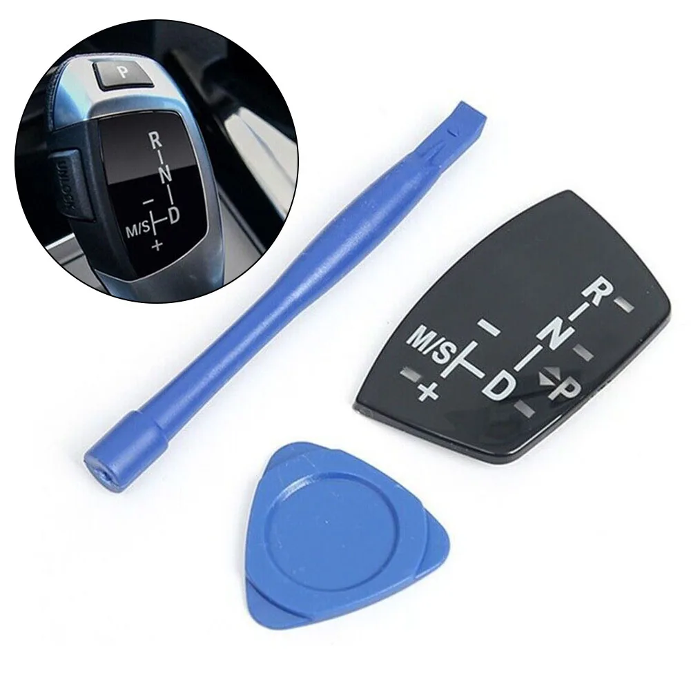 

Gear Shift Knob Panel Trim Cover Gear Button Panel Sticker Accessory Set For BMW F01 F10 F30 F35 X1 FX3 X6 LHD