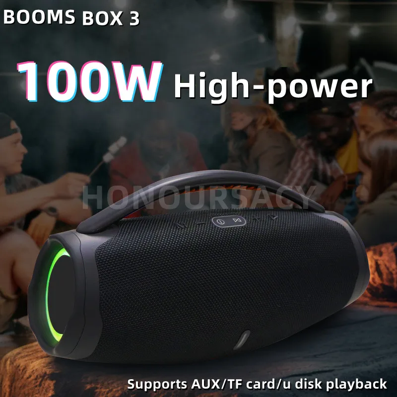 

Портативная колонка Caixa De som, 100 Вт, Bluetooth, сабвуфер
