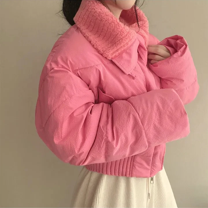 Парки на шнурке утепленная верхняя одежда Ropa Mujer 2024 женские однобортные куртки