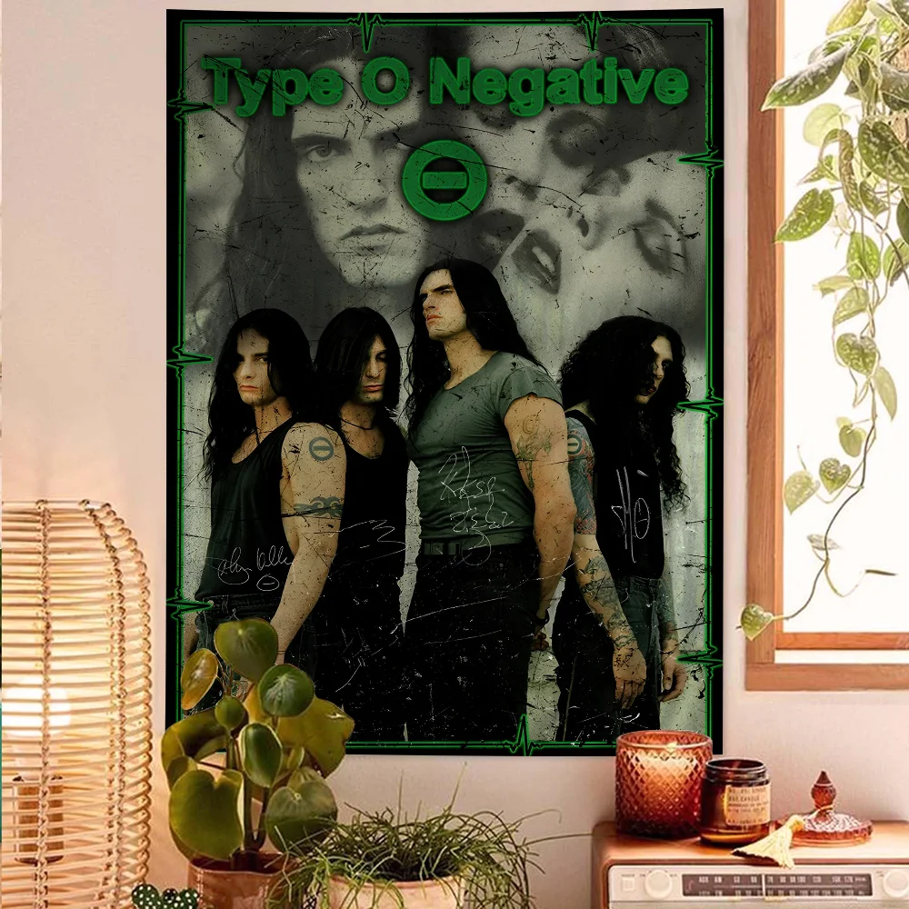 Rock Band T-Type O-N-Negative Self-adhesive Art Poster HD Quality Wall Retro Posters For Home Decor