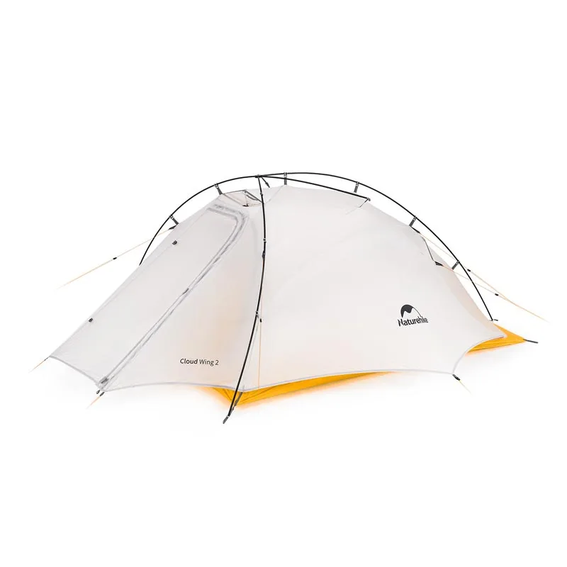 

Naturehike Cloudup-Wing 2Person 10D Nylon Tent Waterproof Backpacking Tents Ultralight Mountain Camping Tent X Cross Bar 1.25Kg