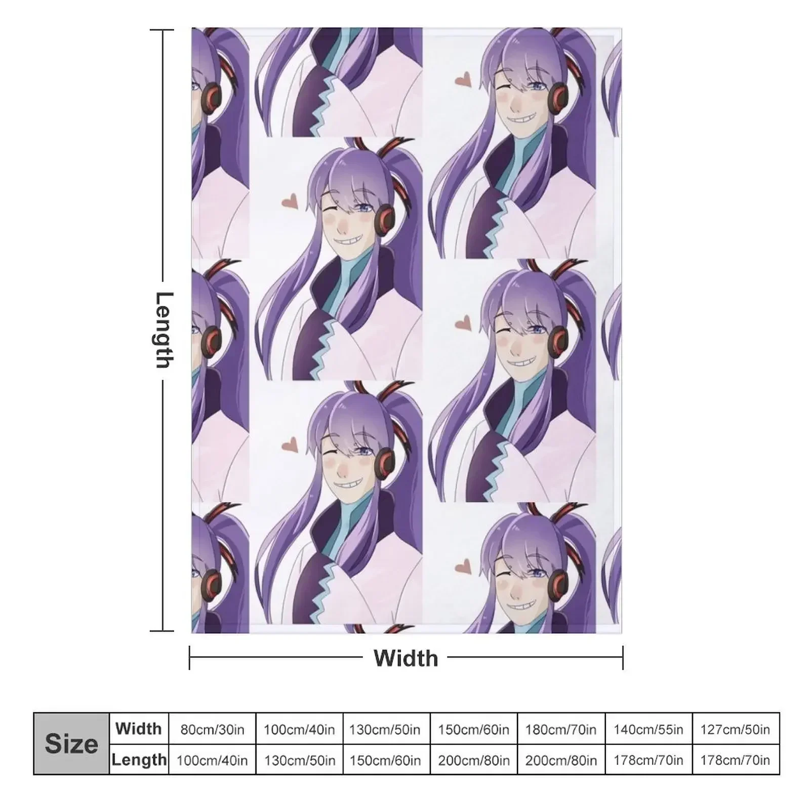 Gakupo Kamui - Vocaloid Throw Blanket blankets and throws decorative Luxury Blankets