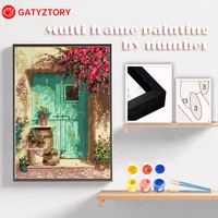 gatyztory painting by numbers with multi aluminium frame diy craft coloring by numbers home decor unique diy gift for kids adult