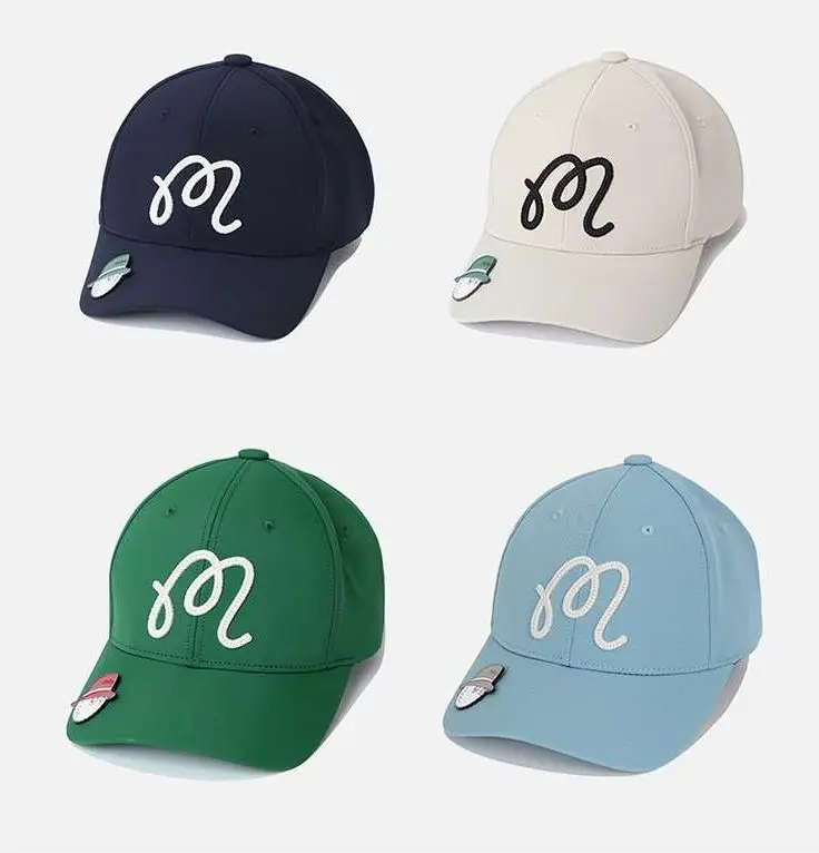 

말본 Logo Ball Marer Cap Beige Unisex Sports High Quality Baseball Cap Breathable Golf Cap Golf Cap Sports Hat With Ball Mark
