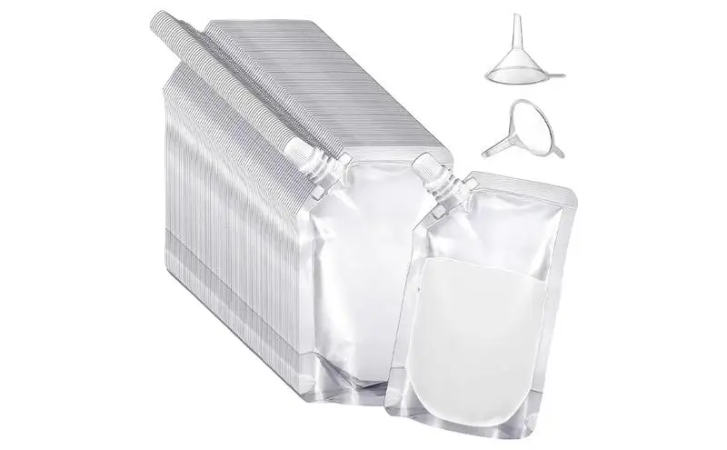 

Juice Pouches portable transparent plastic bag high quality leakproof sealed bag for juice beverages outdoor accessories