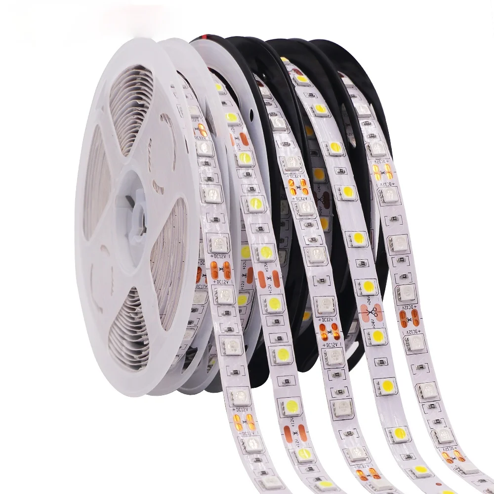 

Светодиодная лента RGB CCT RGBCCT RGB, теплый белый свет, 5050, 12 В, 24 В, водонепроницаемая, 5 м, 300 светодиодов, гибкая светодиодная лента s, белый, синий, ...