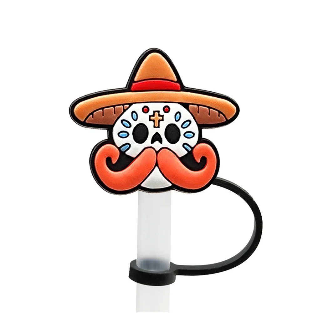 Крышка из силикона 8 мм с изображением страшного призрака черепа на Хэллоуин