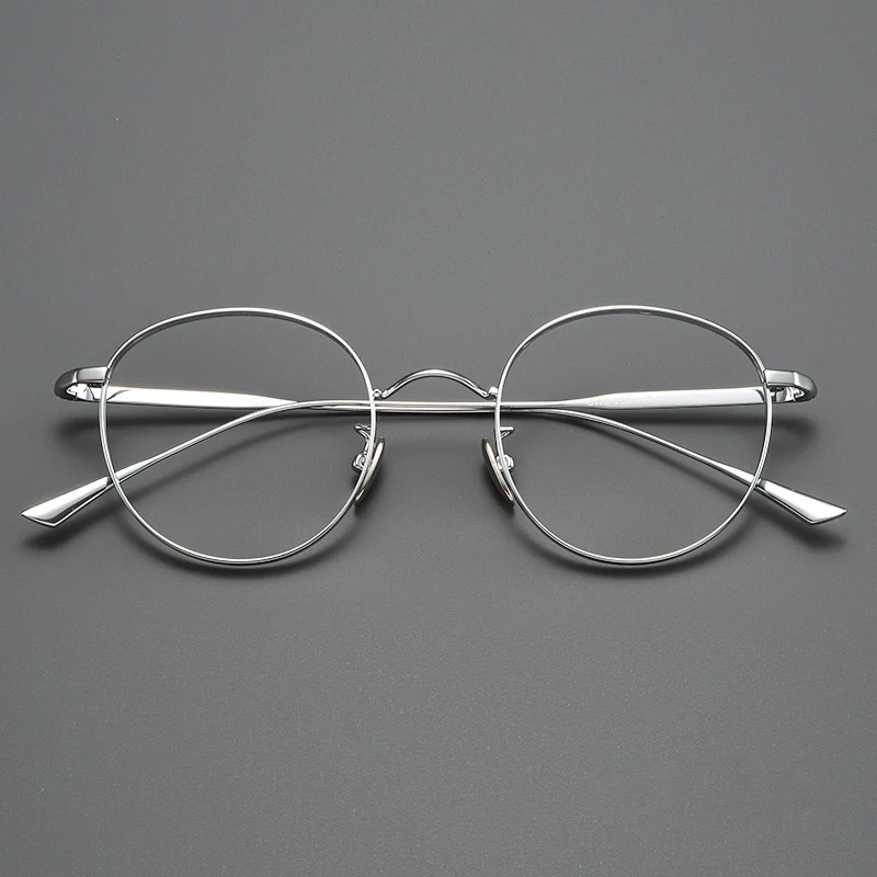 ity najwyższej jakości ręcznie robione tytanowe okulary optyczne rama mężczyźni kobiety luksusowa marka Vintage kwadratowe ultralekkie