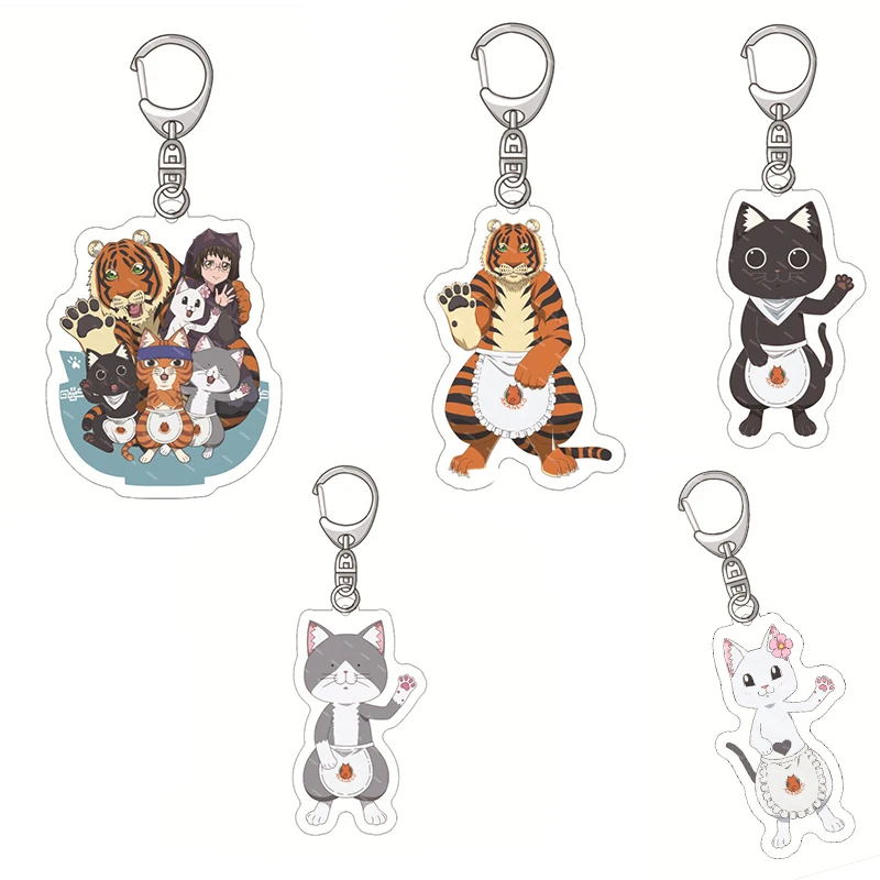 Брелок для ключей с аниме рамен аканко красная кошка анимация высокое разрешение