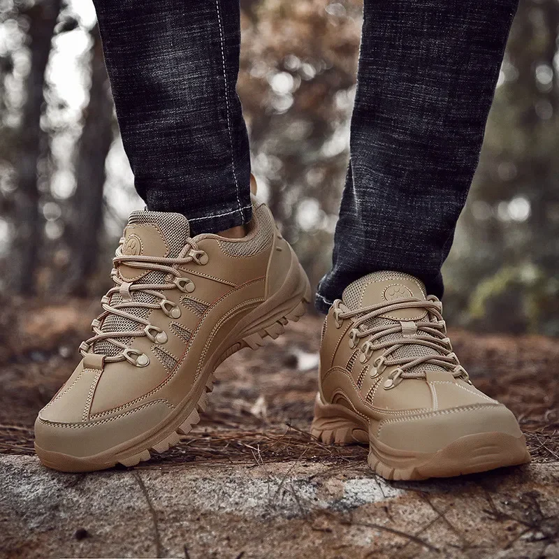 Лидер продаж модная мужская рабочая обувь Khkai большие размеры 49 походная