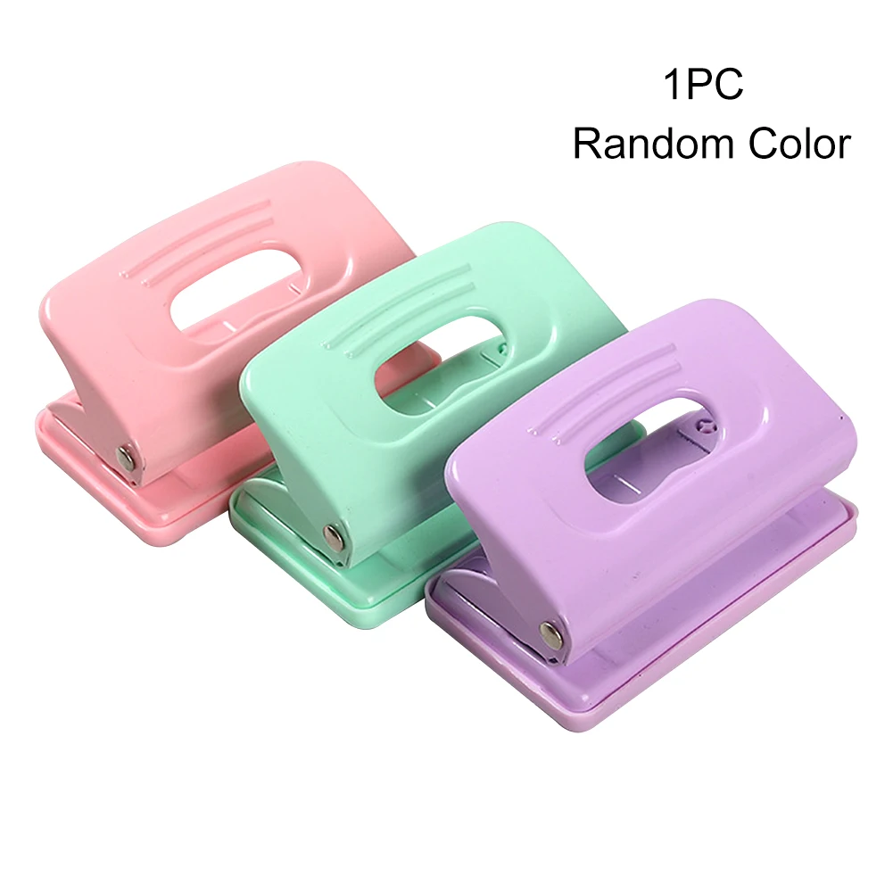 

Paper 2-hole Scrapbook Portable Stationery Durable Manual DIY Loose Leaf Hole Puncher Labour Saving Student Office School