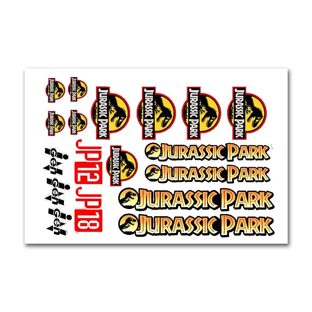 

Наклейки Для Гонок «Парк Юрского Периода» Для Детей, Граффити, Скейтборд, Ноутбук, Бутылка Для Воды, Мотоцикл