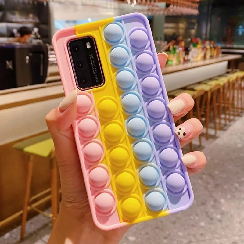 Чехол для телефона SHACKE антистрессовый поп пузырьковый репитер Xiaomi Redmi Note 10 9 8 7 K20