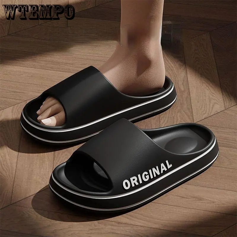

Шлепанцы WTEMPO для мужчин и женщин, простая летняя верхняя одежда, Нескользящие тапки для дома, ванной комнаты, для дома, оптовая продажа, Прям...
