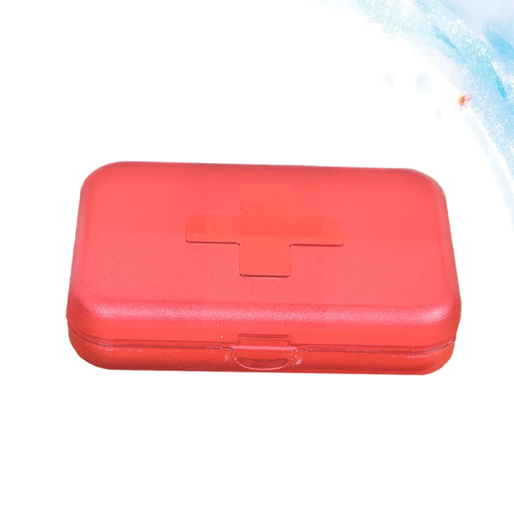 

6PCS Portable Organizer Weekly Holder Case Box for Home Use ( Red+ Blue+ )