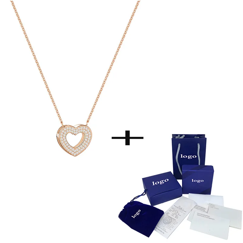 

Модное романтичное ожерелье в форме сердца, цепочка до ключиц, темпераментные Женские аксессуары, подарок на День святого Валентина для девушки на годовщину любви