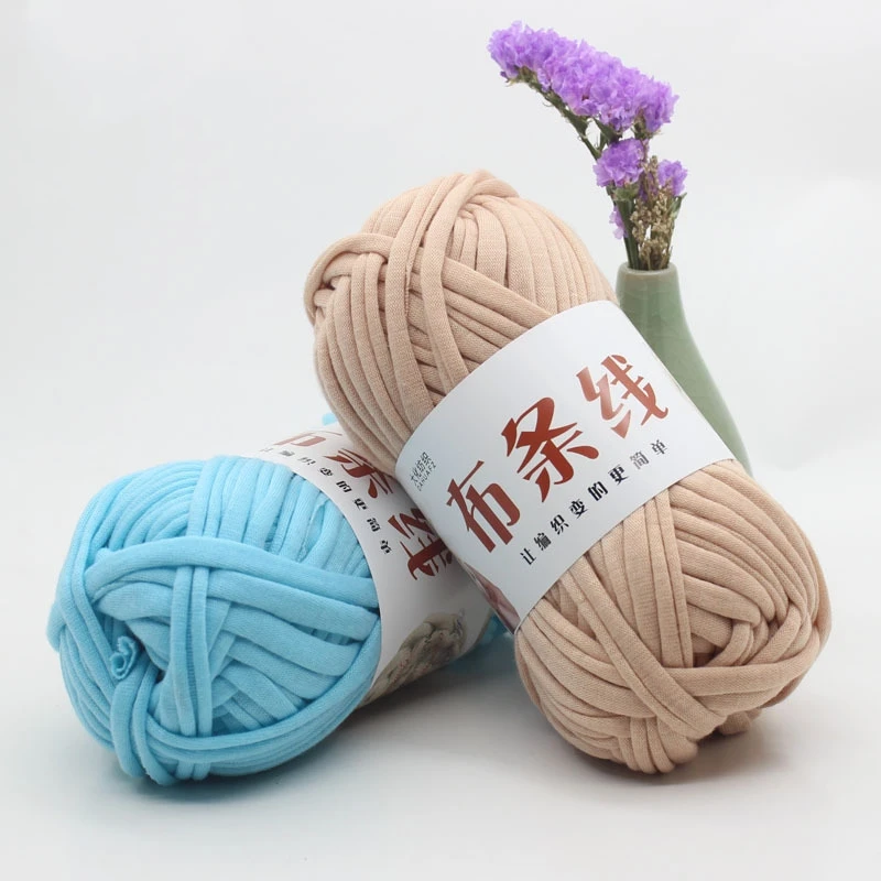 

100g/Ball Thick Soft Cloth Yarn For Hand Knitting Bag Carpet Crochet Woven Yarn Handbag Blanket Doll DIY Hand-knitted Material