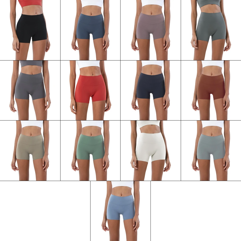 

Women Chinlon Yoga Shorts Running Cycling High Waist Sports Short Pants