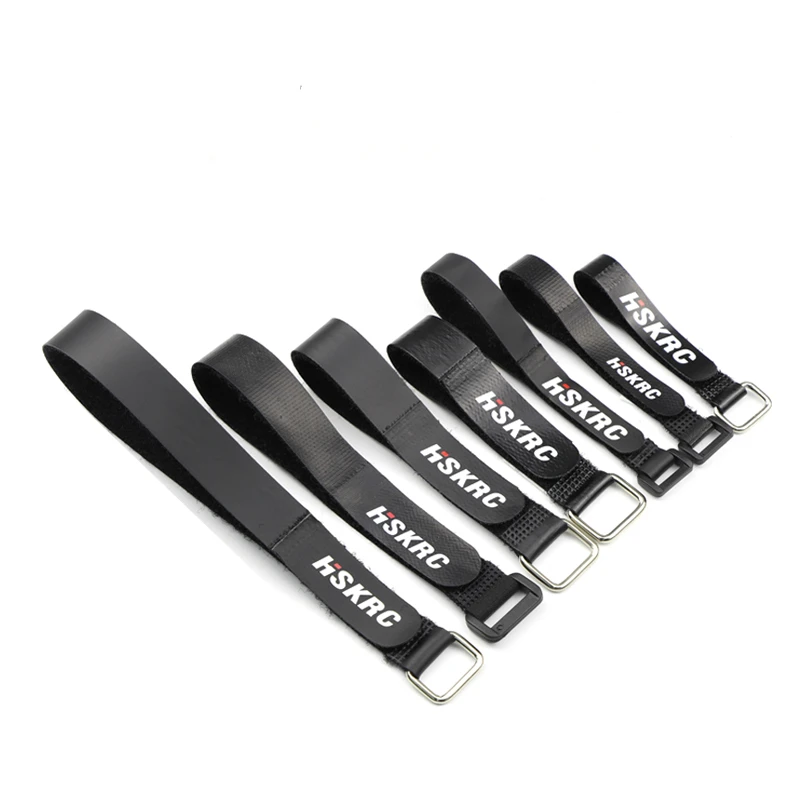 

HSKRC Nylon Non-Slip Coating 150mm 200mm 250mm LIPO Battery Strap for RC helicopter FPV Racing Drones Replacement DIY Parts