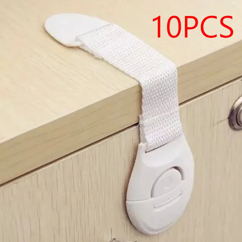 

10PCs/Lot Child Lock Protection of Children Locking Doors for Children's Safety Kids Safety Plastic Drawer Lock Baby Safety