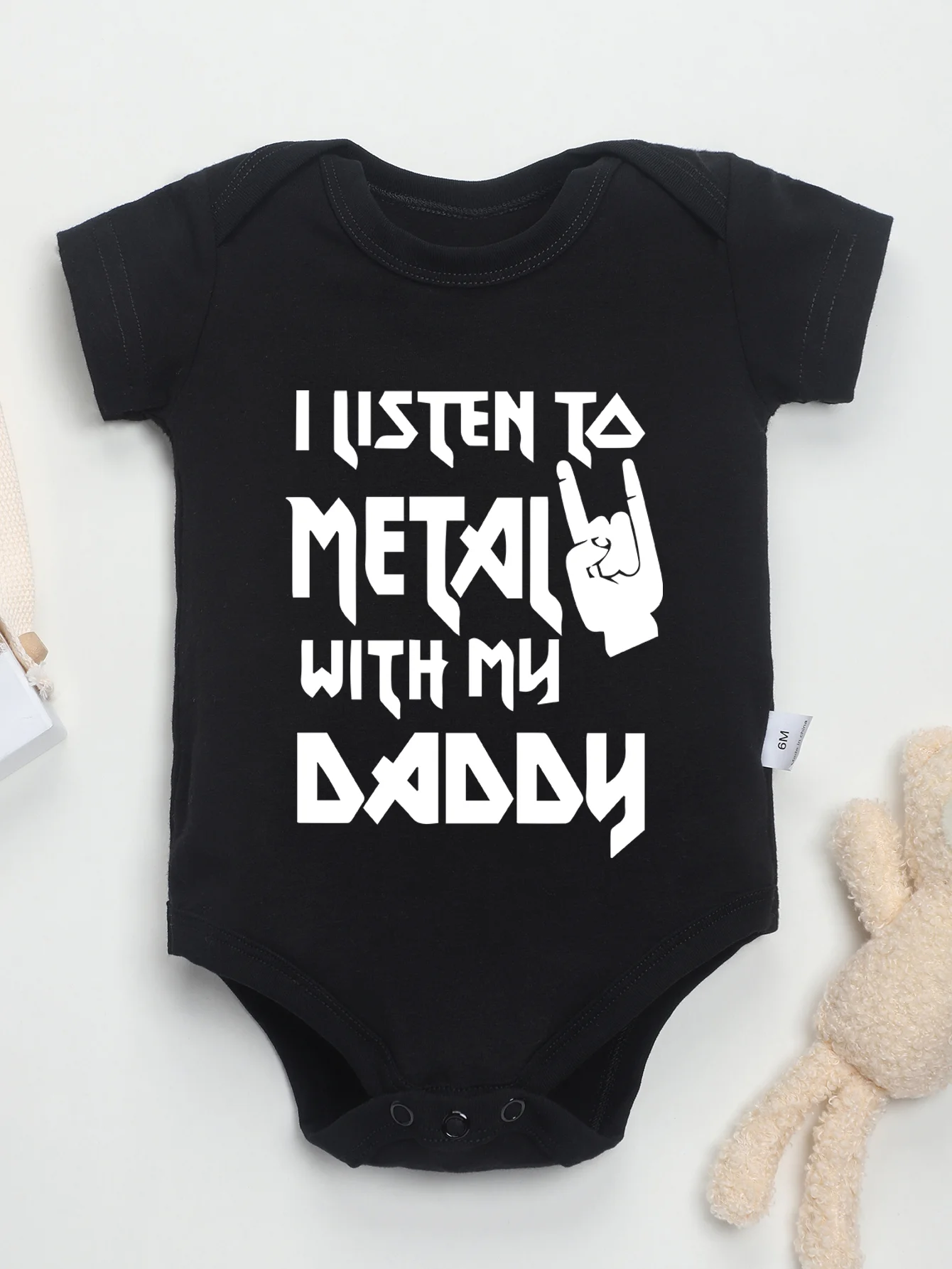 Детский комбинезон на возраст 0-24 месяца с принтом Я слушаю тебя