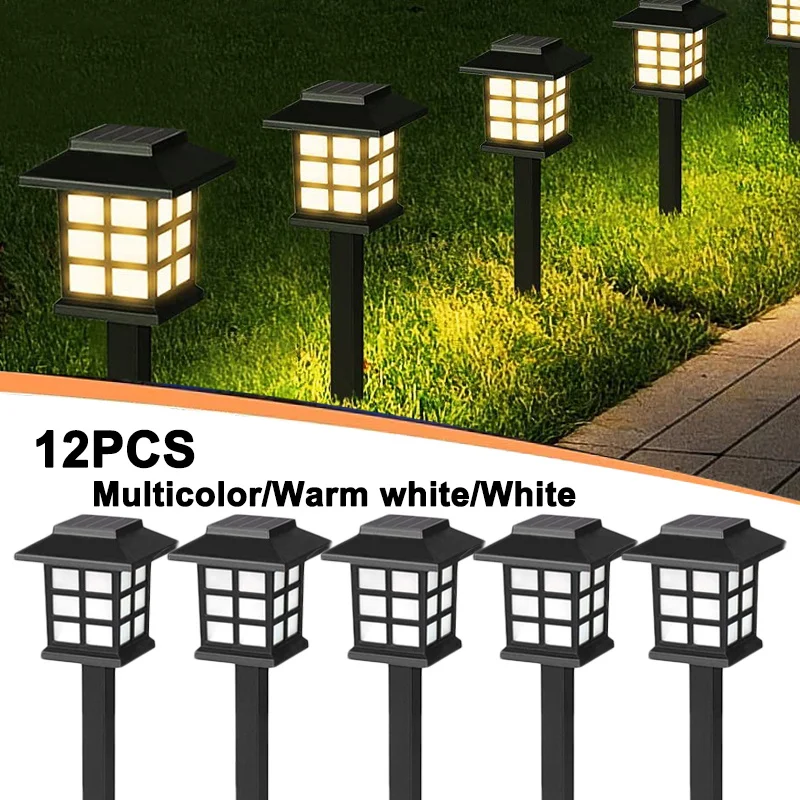 

Solar Powered LED Garden Lights Outdoor IP65 Waterproof Solar Lantern For Lawn Pathway Patio Street Decoration