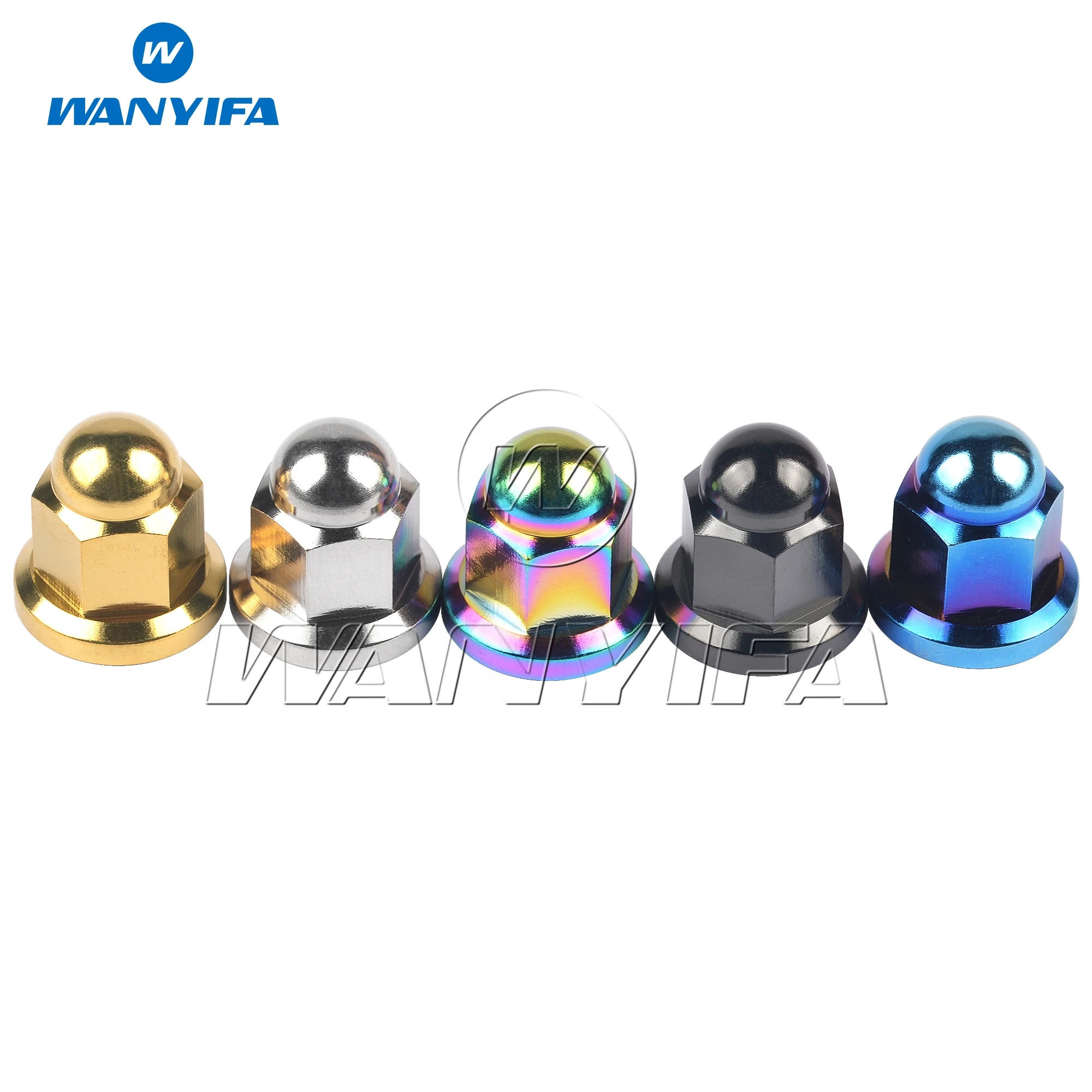 Титановая гайка Wanyifa Ti Nut M8 купольная головка фланцевые стопорные гайки для