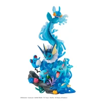 megahouse gem pok%c3%a9mon water system collection vaporeon action figures assembled models childrens gifts anime