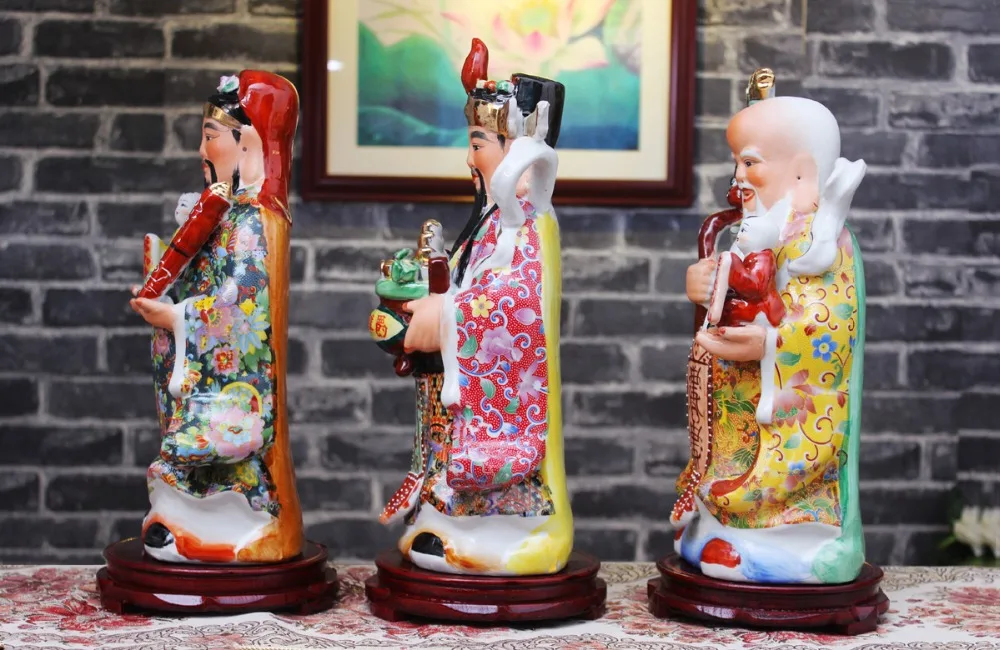 ТОП ХОРОШО- ДОМАШНИЙ вестибюль Пропичная удача прощающий бизнес FU LU SHOU Бог FENG SHUI