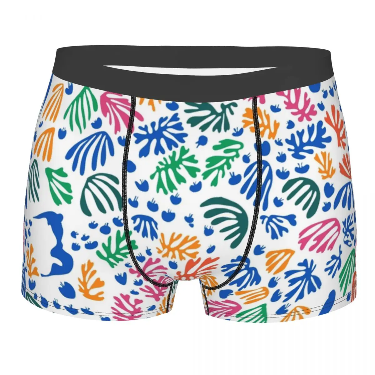 

Мужские Разноцветные трусы Matisse, боксеры с импрессионистским юмором, мужские трусы из полиэстера, короткие трусики-шорты