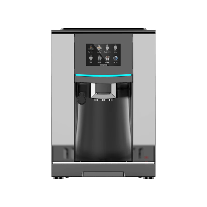 

Coffee Machine Integrated Milk Froth System from Pre-Ground or Whole Bean Digital Fully Automatic Cappuccino Coffee Maker