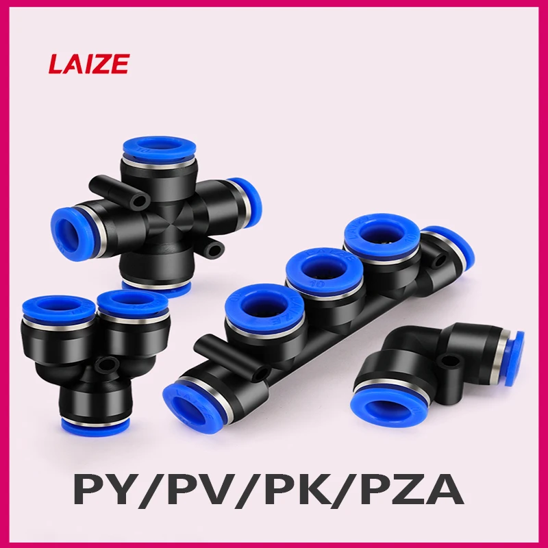 

PY PV PK PZA Series Plastic Blue Pneumatic Fittings Pipe Connectors 4mm 6mm 8mm 10mm 12mm 14mm 16mm