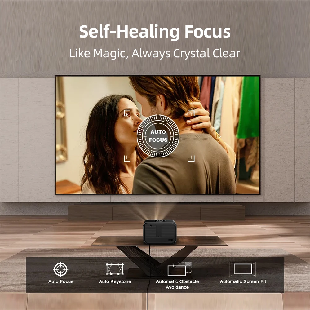 Фото CAIWEI A6G 4K проектор Full HD 1080P Android домашний кинотеатр Smart TV для фильмов видео проекторы с автофокусным лучом сертификат Google №4