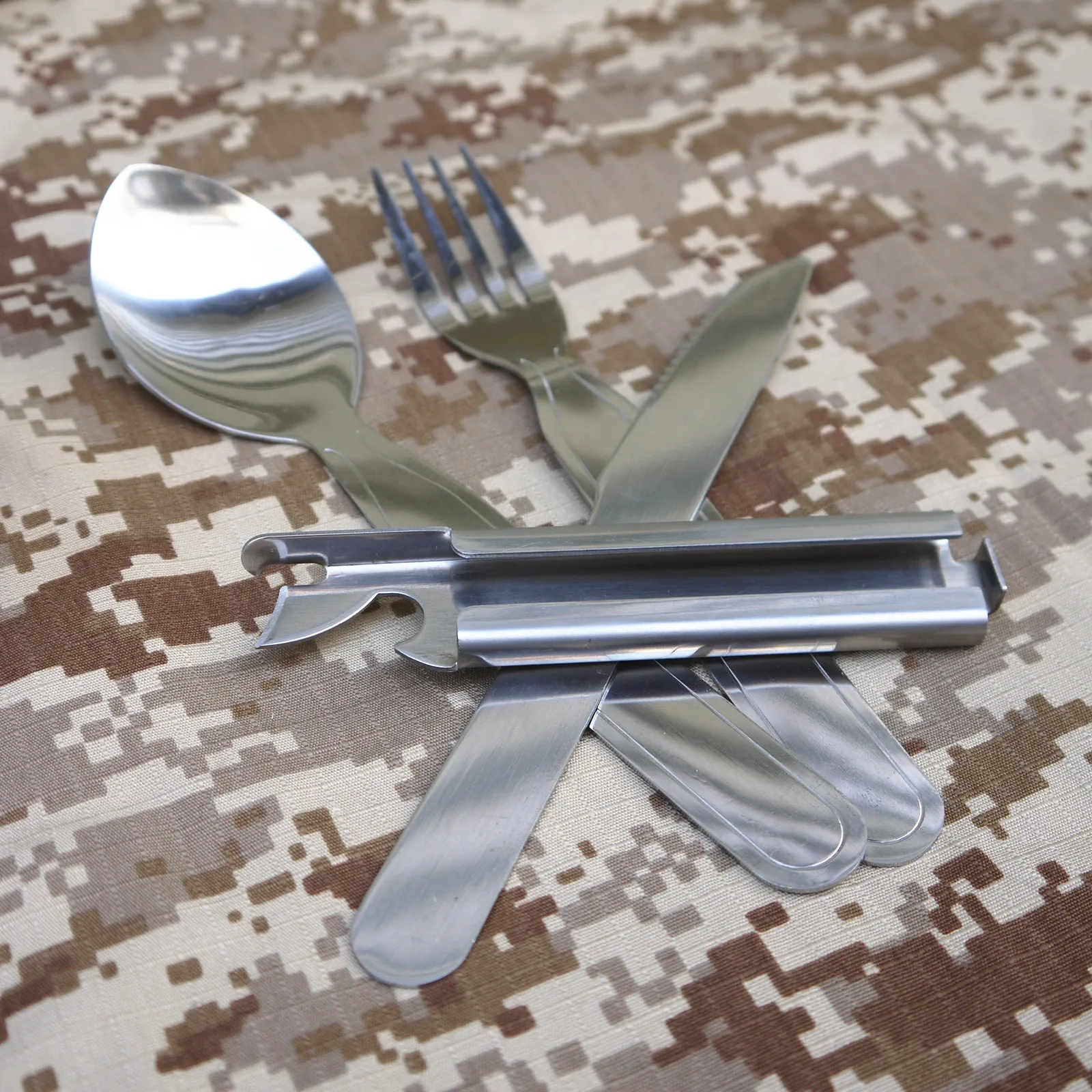 4 шт. складные столовые приборы из нержавеющей стали